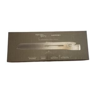 NIB Gamma + Keratin Glory Professional Straightening / Flat Iron Black GPKGB